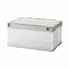 折りたたみコンテナフタ一体型　４０Ｌグレー１０個入