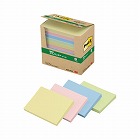 ポストイット　再生紙ノート７５×１２７　混色１２冊