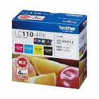 純正インク　ＬＣ１１０‐４ＰＫ　４色パック