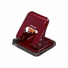 ２穴パンチ　ラクアケ　２５枚穿孔　レッド