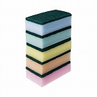 カラフルハードスポンジ　５個入