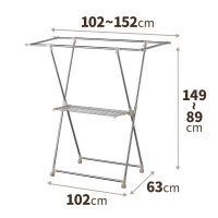 ポーリッシュ　伸縮式物干しＸ型　ＰＳ‐０１