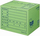 文書保存箱　Ｂ４・Ａ４用　グリーン　１０個入