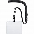 脱着式ループクリップ名札　特大サイズ黒１０個入