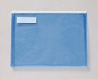 ソフトクリヤーケースＡ４マチ付きブルー５枚入