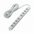 ＯＡタップ　３Ｐ　抜け止め　８個口　５ｍ