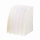 ブックスタンド５仕切　白