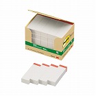 ポストイット　再生紙見出し　５０×１５　赤帯２５冊
