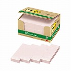 ポストイット　再生紙ふせん７５×２５　ピンク２０冊