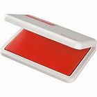 スタンプ台（油性顔料）赤大形　すべり止め付×３