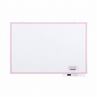樹脂枠ホワイトボード　ピンク枠６００×９００ｍｍ