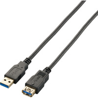 ＵＳＢ３．０延長ケーブル（Ａ‐Ａ）　１ｍ　ブラック