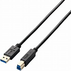 ＵＳＢ３．０ケーブル（Ａ‐Ｂ）　１ｍ　ブラック