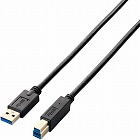 ＵＳＢ３．０ケーブル（Ａ‐Ｂ）　２ｍ　ブラック