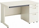 ピクサ２Ｄ７００片袖机Ｗ１２００　ナチュラルグレー