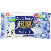 水の激落ち　超厚ウエットシート　２０枚入×６