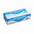 ソフトラテックスグローブ粉付Ｍブルー１００枚×２０