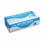 ソフトラテックスグローブ粉付Ｌブルー１００枚×２０