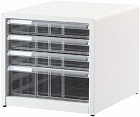 アバンテＶ２レターケース浅３段深１段ホワイト×３