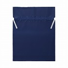 梨地ポリ巾着袋（底マチ付）　ネイビー　ＬＬ　２０枚