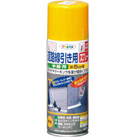 道路線引き用スプレー中線用　黄色　４００ｍｌ　６本