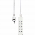 ＯＡタップ　２Ｐ　６個口　３ｍ　シャッター付