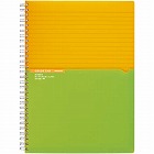 ツインリング＜カラータグ＞セミＢ５　Ａ罫９０枚　黄