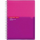 ツインリング＜カラータグ＞Ａ５　Ａ罫９０枚　ピンク