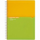 ツインリング＜カラータグ＞Ａ５　Ａ罫　９０枚　黄