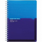 ツインリングノートＢ６（カラータグ）ブルー