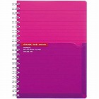 ツインリングノートＢ６（カラータグ）ピンク