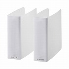 ２穴不織布ケース専用ファイル２４枚収納２冊　クリア