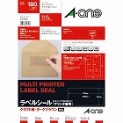 クラフト紙ラベル　兼用　１２面四辺余白角丸　１５枚