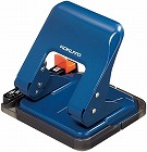 ２穴パンチ　ラクアケ　２５枚穿孔　ブルー　３個