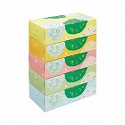 ボックスティシュー　バード柄２００組（５箱入）×４
