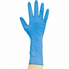 ニトリル手袋ロング　粉無　青　Ｍ　１００枚入