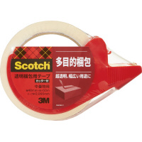 スコッチ（Ｒ）透明梱包用テープ中軽量物用カッター付