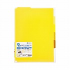 スーパーハードホルダー５山（透明・マチ付）黄　５冊