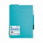 スーパーハードホルダー５山（透明・マチ付）緑　５冊