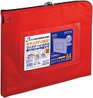 事務用連絡ケース　シャトルバッグ　Ａ４赤×１０