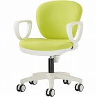 ＭＢチェア　肘付　ＷＨシェル　ライトグリーン