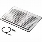 ノートＰＣ用クーラー　角度調節タイプ　シルバー