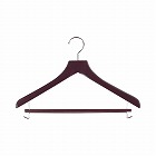 木製ハンガー　木と生活　スライド　ブラウン　５本