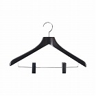 木製ハンガー　木と生活　クリップ　ブラウン　５本