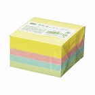 強粘着ふせん　７５×７５　パステル４色　５冊