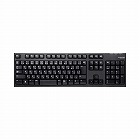 無線メンブレンフルキーボード　ブラック