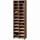 ＰＬシューズラック　ハイタイプ　２４足用　ブラウン