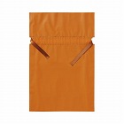 梨地ポリ巾着袋（底マチ付）　オレンジ　Ｌ　２０枚