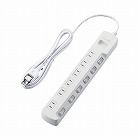 ＯＡタップ　２Ｐ　６個口２．５ｍ　雷　個別スイッチ