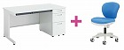 セット品　ピクサ２片袖１４００ＷＨ＋ＭＢチェアＢＬ